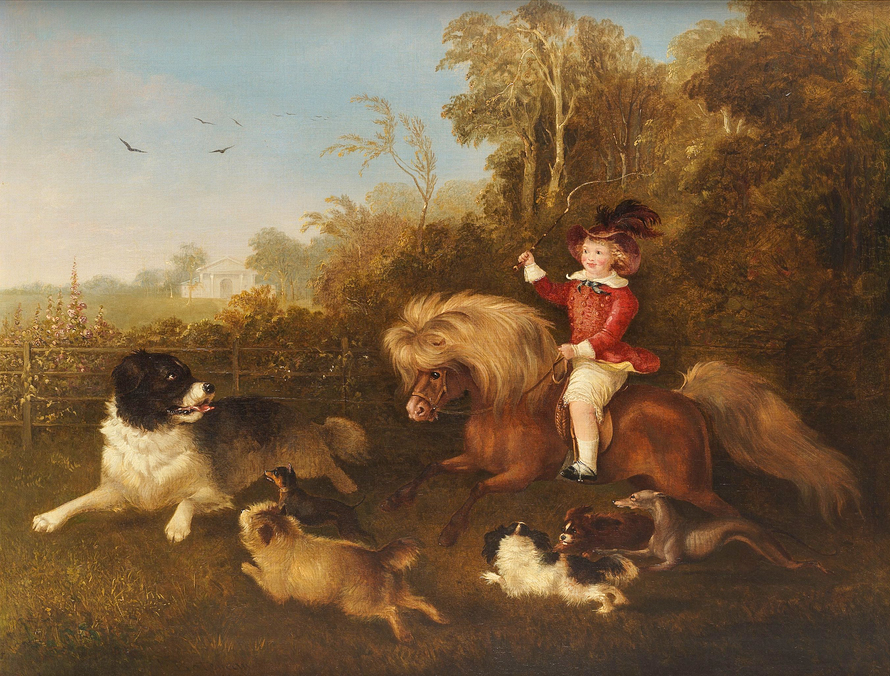 image of james bateman painting entitled giddy-up